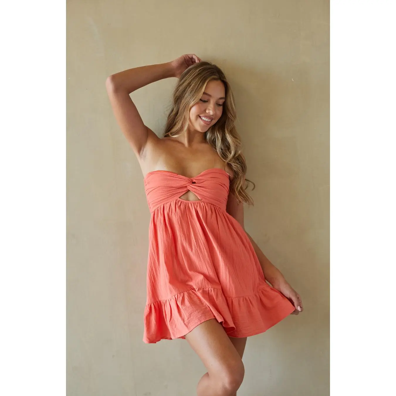 Savannah Twist Front Romper