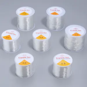 0.4/0.5/0.6/0.7/0.8/1mm Elastic Crystal Line Jewelry Cord Beading String Stretchy Thread Cords For DIY Jewelry Making Necklace