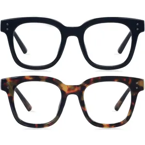 Blue Light Blocking Glasses Women Computer Screen Oversized Bluelight Blocker for Big Heads Anti Eye Strain