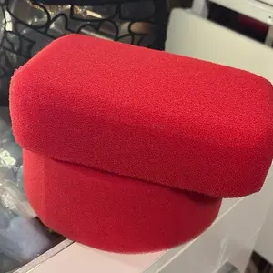 Red Rectangular Shape DIY Soft Sponge Material for Crafting and Art Projects
