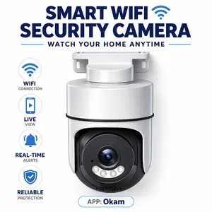 Plug-in Outdoor Surveillance Camera 4G Mobile Remote Monitor 360-Degree Home Night Vision for Enhanced Safety