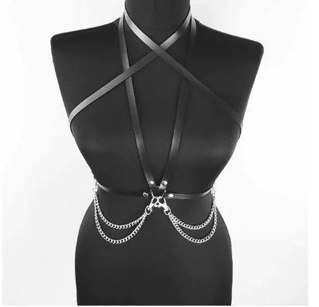 Cross Chain Harness Belt