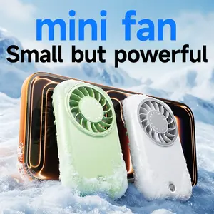 X30 Mini Transparent Turbo Fan, Ultra-Lightweight 3-Speed Handheld Fan, Portable Pocket Jet Fan for Summer Travel, Type-C Fast Charging Personal Cooler