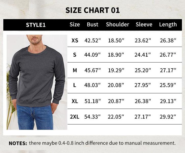 Gihuo Unisex Men's Warm Crewneck Sherpa Lined Fleece Sweatshirt - Classic O Neck Design, Comfortable Ribbed Cuffs & Hem, High-Quality Cotton & Sherpa Lining, Machine Washable, Casual Streetwear, Long Sleeve Knitted Jackets