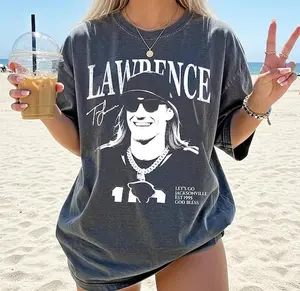 Comfort Colors Lawrence Vintage T-Shirt, Lawrence Retro Rap Tee, Game Day Shirt, Football Season, Vintage Jacksonville Football Fans