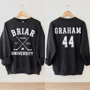 Briar Hockey Crewneck Sweatshirt, Off-Campus, Hockey Romance, Campus Hockey, Briar U Hoodie, University Hockey
