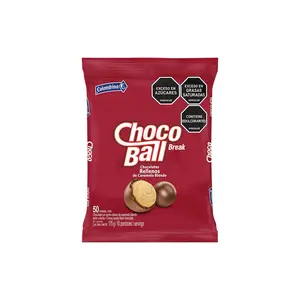 Colombina ChocoBall Break 50 Individually Wrapped Chocolates Filled with Caramel 175g