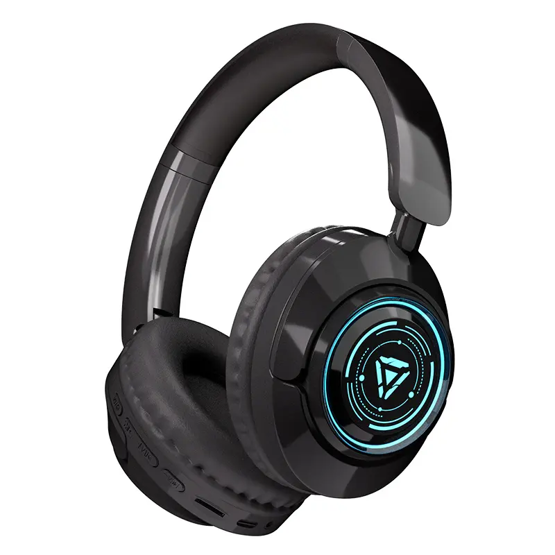 Wireless and Wired Over-Ear Headphones with Microphone, Deep Bass Stereo Sound, Noise Cancelling Technology, Comfortable Adjustable Headband Design, High Fidelity Audio Headset for Sports, Gaming, Music and Daily Use, for Men and Women