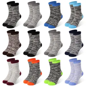 TPHON Boys Socks, Ankle Crew Socks for Toddler Kids Boys Girls(1-14 Years Old), 12 Pairs Athletic Half Cushion Ankle Socks Set soft comfy sock