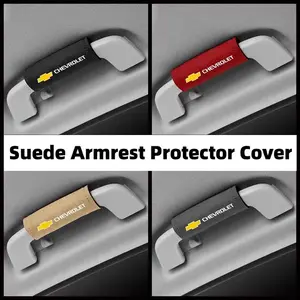 2pcs Car Interior Roof Grab Handle Cover, Faux Fur Protection for Chevrolet Full Line Models, Automotive Decoration Accessories