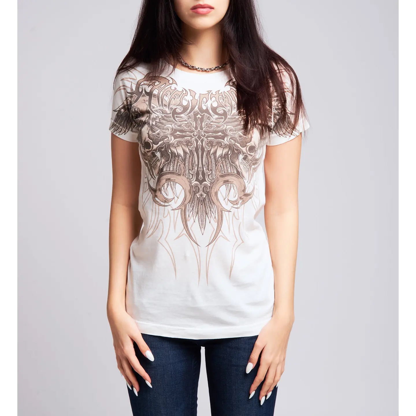 Affliction Women's T-shirt Desperate Saint