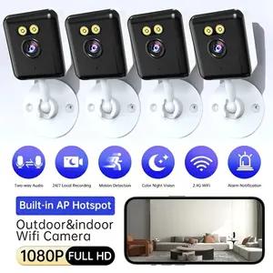 1080P Full Hd Video Wireless Smart Security Camera Pet Monitor Home Camera Low Power Camera 36V Power Supply 2.4Ghz Wifi Connection Motion Detection Spotlight Night Vision Two Way Voice Protect Your Family And Pets Without Battery
