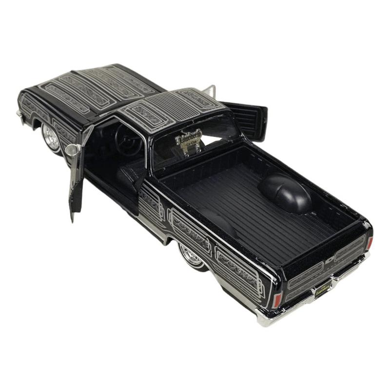 Maisto 1:25 1965 Chevrolet El Camino Lowriders Die-Cast Model Car with Opening Doors Detailed Interiors Free-Rolling Wheels Chrome Detailing