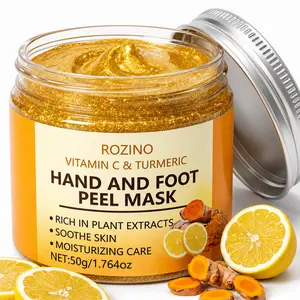 Hand and Foot Mask with Vitamin C & Turmeric Brightens Skin Tones Removes Dead Skin Smooths Softens Deep Moisturizes Gentle Skincare Treatment Summer Vibes Exfoliate Moisture