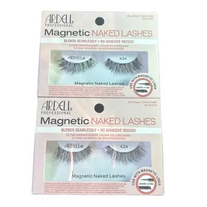 Ardell Professional Magnetic Naked Lashes 424 - No Adhesive Needed, Seamless Blend, Magnetic Liner Included, Eyelash Extensions Flawless Makeup