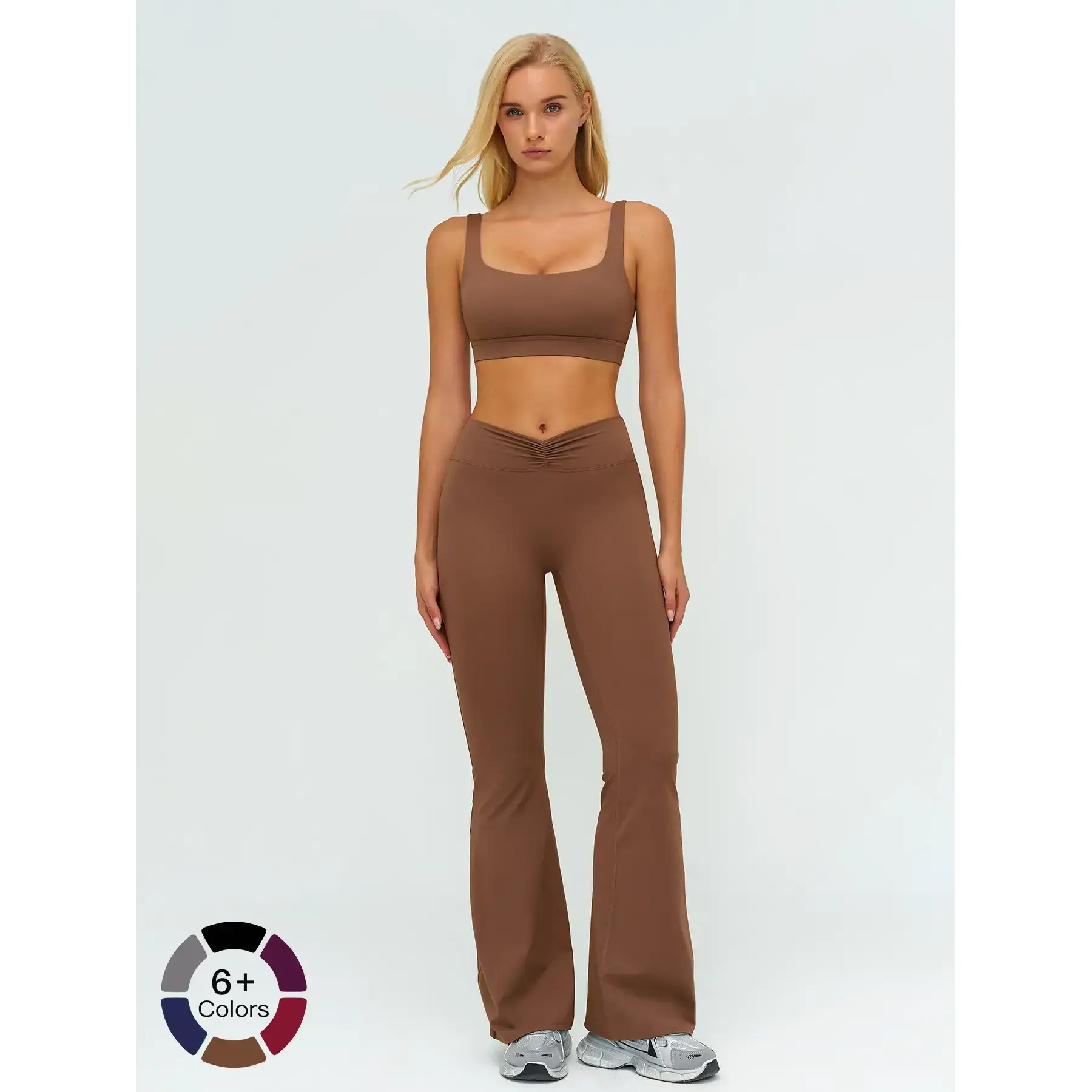 Women's Outdoor Sports Set, Geometric Backless Yoga Suit, Running Fitness Clothes, Cross-Border Brushed Fabric, Sportswear, Sports Activewear Set, Yoga Gym Outfits Women's Outdoor Sports Set, Geometric Backless Yoga Suit, Running Fitness Clothes, Cross-Border Brushed Fabric, Sportswear, Sports Activewear Set, Yoga Gym Outfits