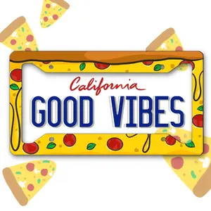 Cute Pizza License Plate Frame/ Food License Plate Frame/ Custom License Plate Frame