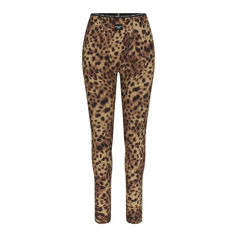 SKIMS x Dolce&Gabbana Cotton Rib Legging Leopard (women) by StockX