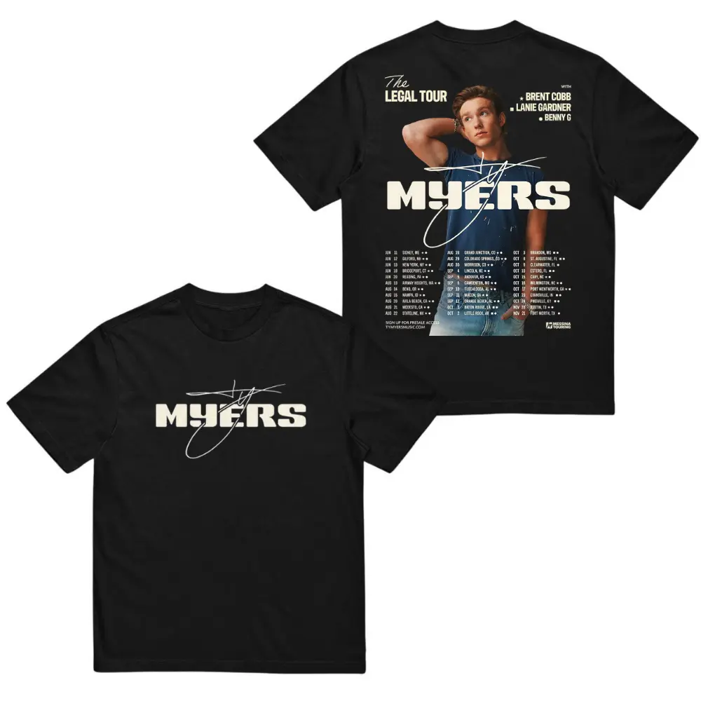Ty Myers The Legal Tour 2026 T-Shirt – Country Music Concert Graphic Shirt, Men’s Women’s Tops