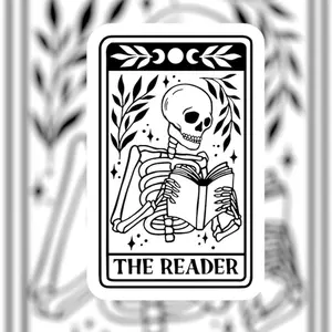 The Reader Tarot Card Sticker
