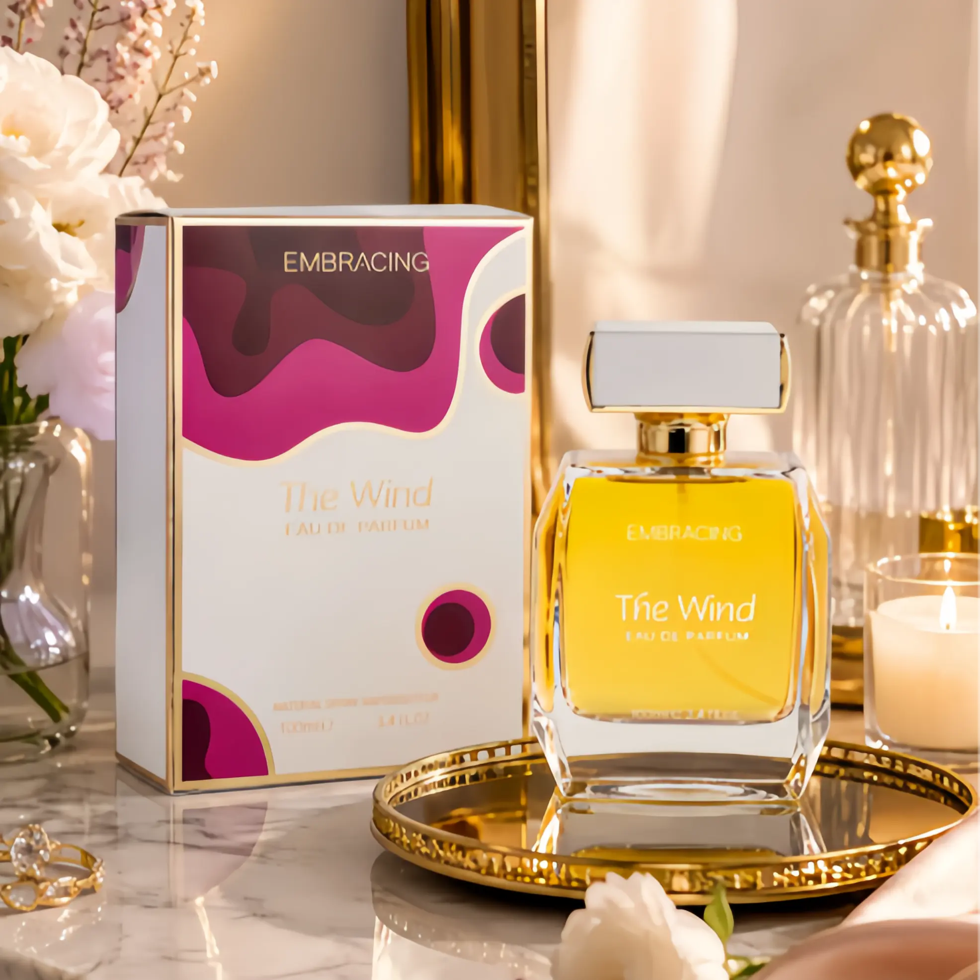 Women's Long-Lasting Eau de Parfum, 100ml /3.4 oz I Layered Scent with Orange Blossom,Jasmine, Tonka Bean, Almond Candy & Vanilla IVersatile Unisex Elegant Floral Fragrance, Idealfor Dating & Daily Wear, Perfect Gift