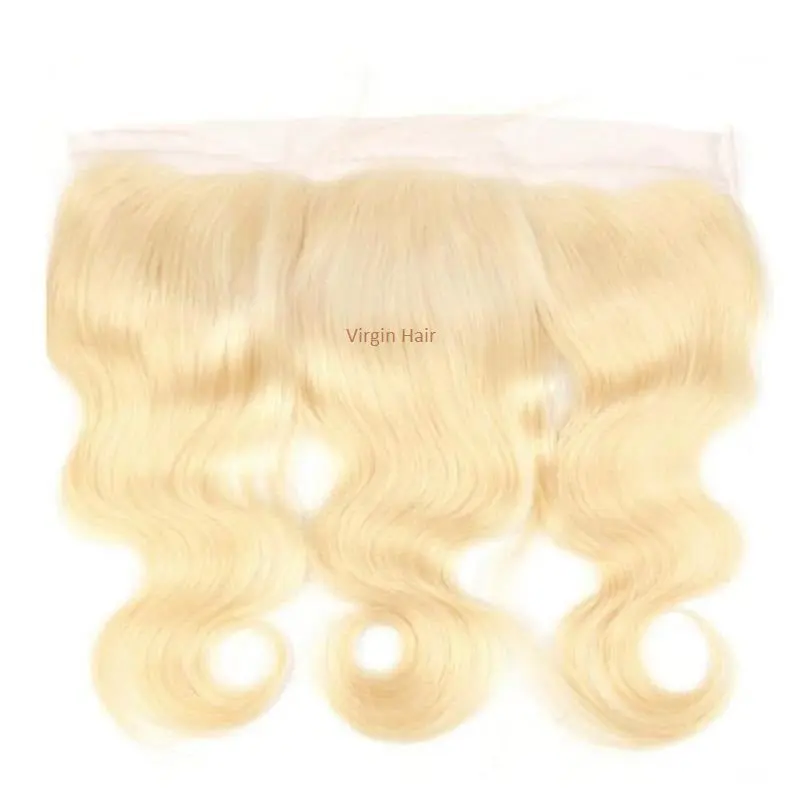 Virgin Hair Outlet 613 Blonde Human Hair Body Wave 13x4 HD Lace Frontal Extensions