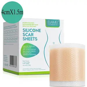 Silicone Scar Sheets, 1/2Boxes Breathable & Lightweight Scar Tape, Softening and Flattening Scars, Physical Pressure Scar Tape for New and Old Scars, Healthcare