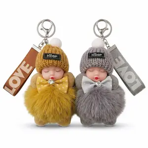 2-Pack Handmade Soft Doll Keychains, Cute Handmade Charms, Plush Pendants for Phones & Bags, Ideal Gift for Women - Perfect for Birthdays & Holidays, Handmade Charm