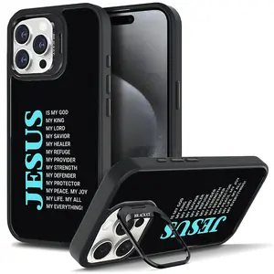 God Jesus Christian Faith Vintage Phone Case For iphone 17 16 15 14 13 12 PRO PLUS MAX AIR Gift Ideas Anti-drop Cellphone Protective Shell With Ring Stand Magsafe Tough Shockproof Mobile Phone Cover