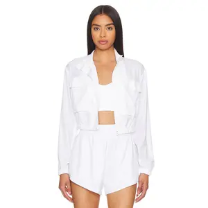 WellBeing + BeingWell Aspyn Cropped Jacket in Bright White