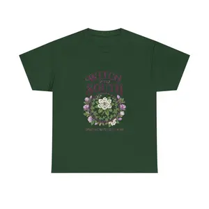 Witch in the South Tee - Whimsigoth Magnolia Ivy Wreath Shirt, Unapologetically Dark