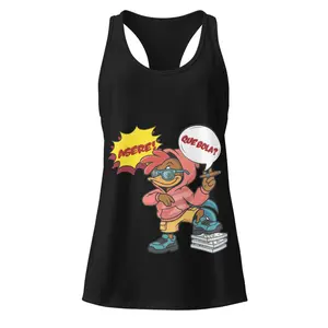 CUBALINGO - QUE BOLA - Women’s fitted racerback tank top