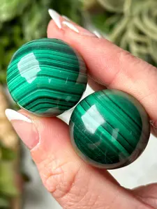 Malachite Mini Spheres - Heart Chakra - No. 1
