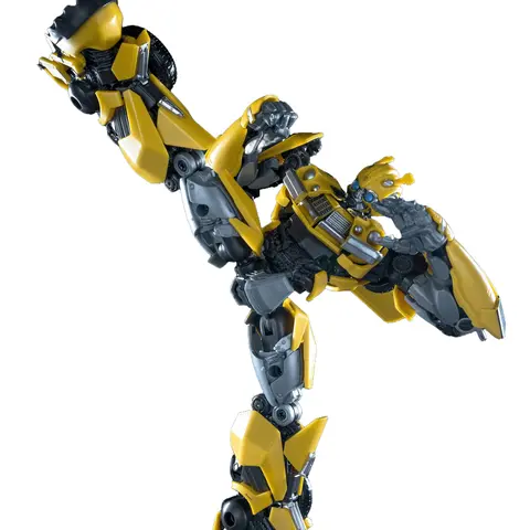 Transformers Bumblebee ABS-PVC Poseable Collectible Bee-Shaped Action Figure - AMK Series 6.5 in Pre-Assembled Base Model Kit, Rise of the Beasts Articulating Figure, Fist/Relax/Act Features, Unisex Gifts for 8+, Articulating Figures