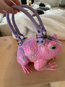 Toad Purse - Pink & Lavender Color, Lightweight Design, Ideal for Everyday Use, Versatile Storage Solution