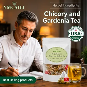Chicory & Gardenia Cooling Herbal Tea | Refreshing Flower Tea with Chrysanthemum & Orange Peel | Caffeine Free Daily Wellness Tea Bags for Relaxing Tea Moments, 20 Bags Treasure Five