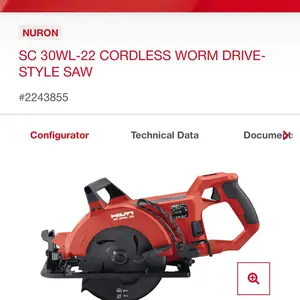 SC 30WL-22 cordless worm drive style saw( tool only) SC 30WL-22 cordless worm drive style saw( tool only)