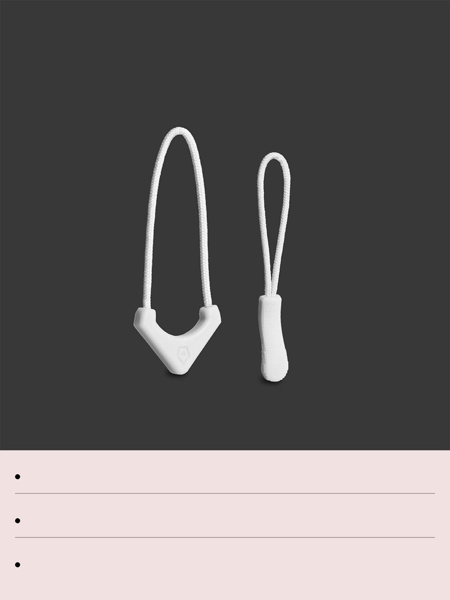 WANDRD Zipper Pullers in Cloudbreak White