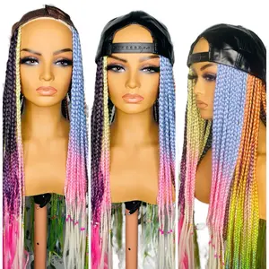 Synthetic Braided Lace Wigs