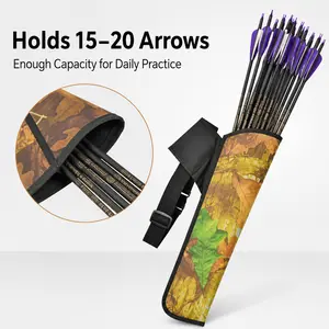 Quiver, simple quiver, competition compound pulley bow, recurve bow, waist-mounted quiver, camouflage color, archery for beginners