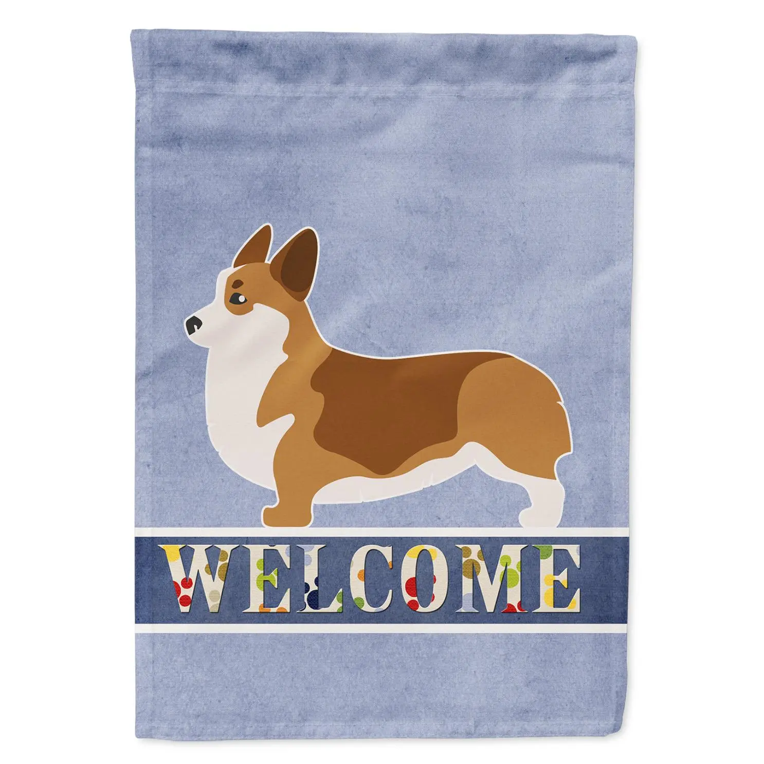 Corgi Welcome Garden Flag Mailbox Decorative Yard Banner Outside Patio Artwork for Flower Beds, Garden Size, Multicolor