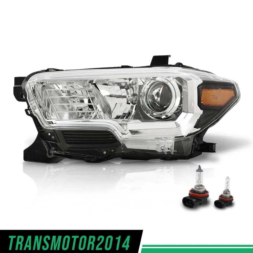 G-PLUS Motor Interior Halogen Headlight Assembly w/o LED DRL Left Side Fit For 2019-2023 Toyota Tacoma