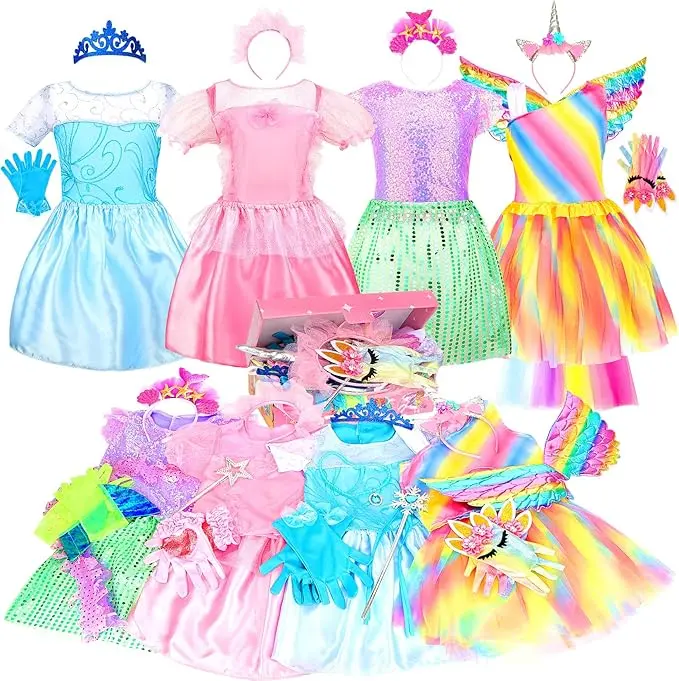 Princess costume gift set for little girls, perfect for princess dress-up toys, party, birthday gifts. - TikTok Shop Princess costume gift set for little girls, perfect for princess dress-up toys, party, birthday gifts. - TikTok Shop