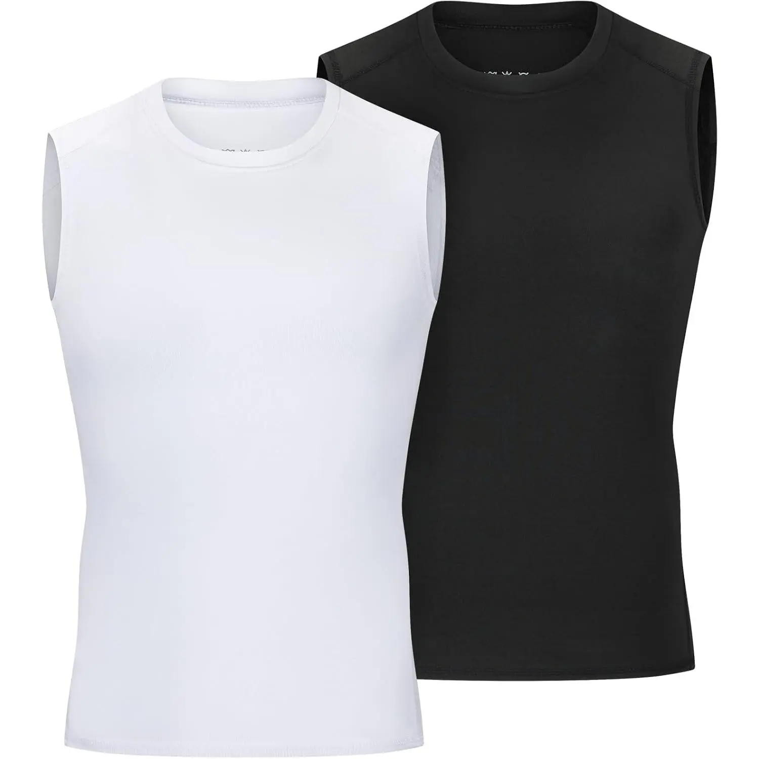 Youth Boys Sleeveless Compression Shirt Basketball Football Undershirt Quick Dry Kids Athletic Tank Tops for Workout