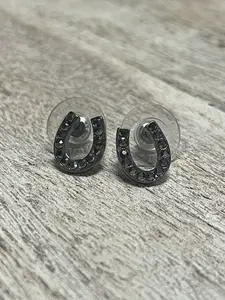 Paved Cry Horseshoe Earring
