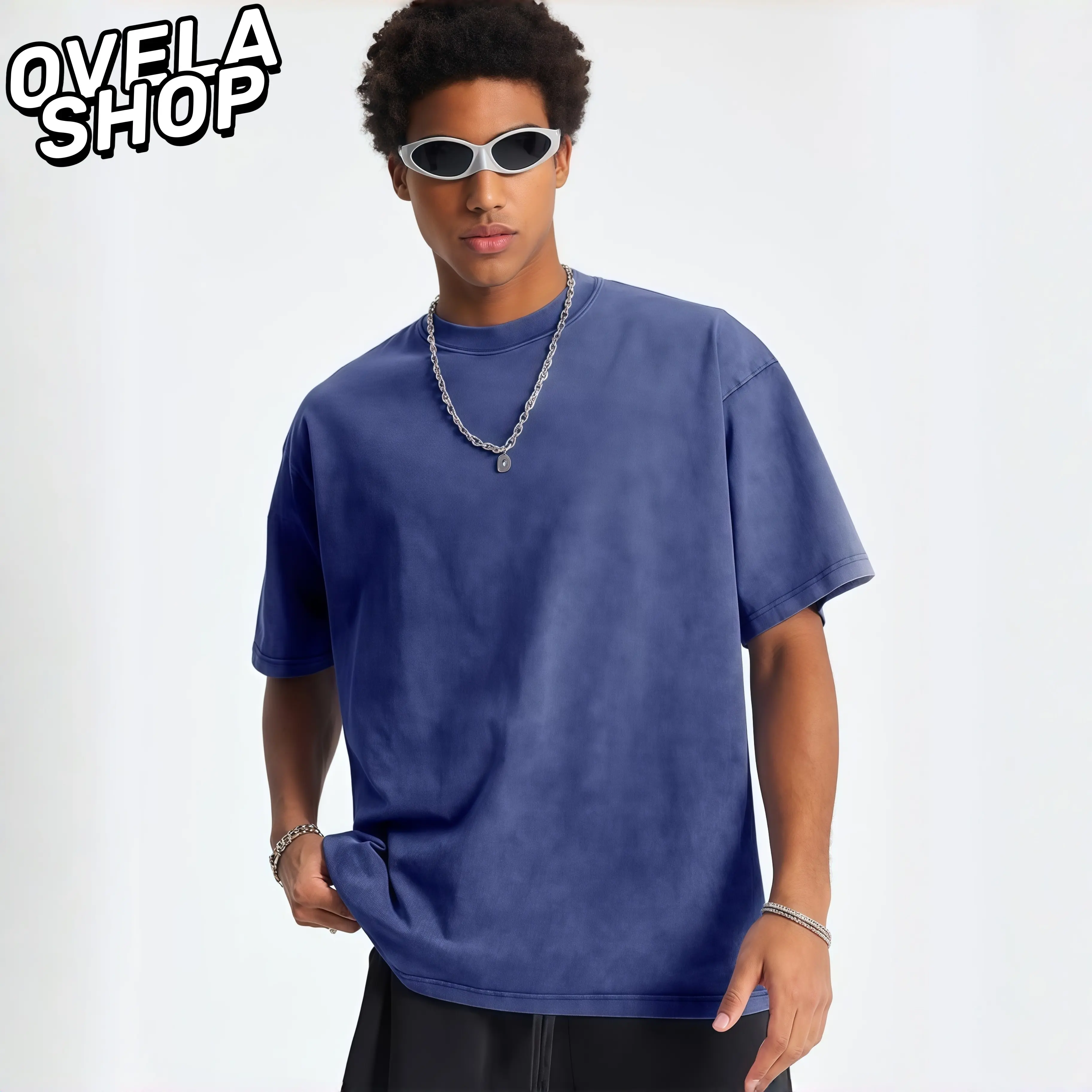 Women's Oversized Heavyweight Cotton Round Neck Shortsleeve Tshirt