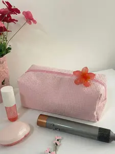 Elegant Waffle Dyson Hair Dryer Storage Bag, Handmade Beauty Tool Organizer, Makeup Organizer Pouch, Travel Cosmetic Bag, Fits Dyson Airstrait, Airwrap Cordless, Shark Flexstyle, Perfect Gift