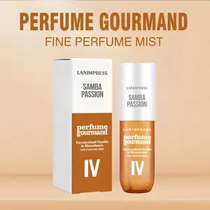 LANIMPRESS Samba Passion Body & Hair Perfume Mist, 3.0 FL.OZ, Long-Lasting Scent, Fine Gourmand Notes, Caramelized Vanilla Flavor Fragrance Spray, Perfect for Everyday Wear, Trave