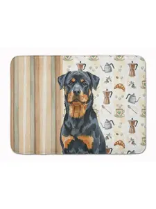 Carolines Treasures WDK7587RUG 19 x 27 in. Rottweiler Coffee Bar Memory Foam Kitchen Mat