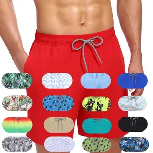 Mens Swim Trunks Quick Dry Swim Shorts with Pocket Mesh Lining Funny Swimwear Bathing Suits